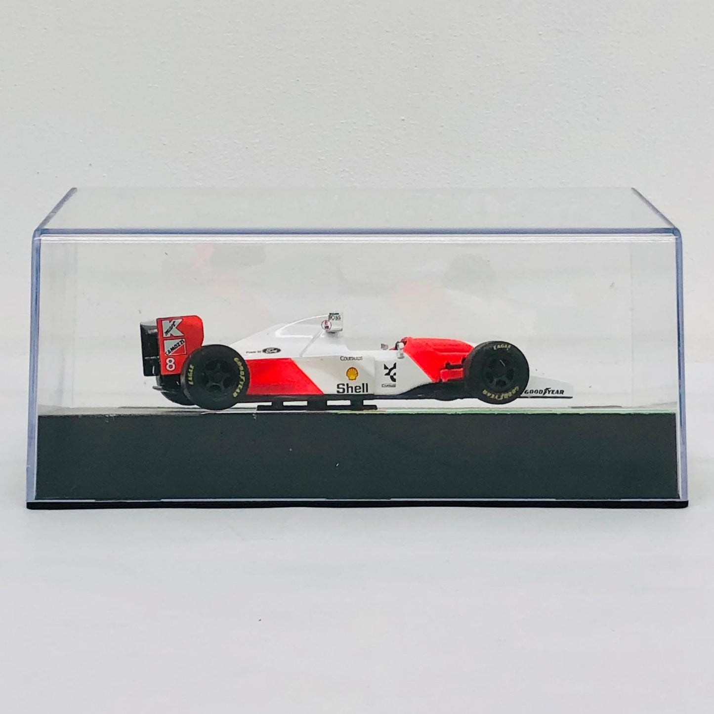 おもちゃ・玩具 [単品] 1/43 McLAREN MP 4/8-1993 Ayrtin Senna Shell #8(ホワイト×レッド) 「F1マシンコレクション全国版」 第19号同梱品 McLAREN MP 4/8-1993 Ayrtin Senna Shell #8 1/43スケール 19【加古川物流】
