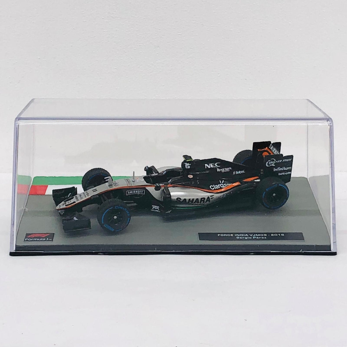 おもちゃ・玩具 [単品] 1/43 FORCE INDIA VJM09 2016 #11 セルジオ・ペレス(ブラック×シルバー×オレンジ) 「F1マシンコレクション全国版 140」 同梱品 FORCE INDIA VJM09 2016 #11 第140号同梱品【加古川物流】