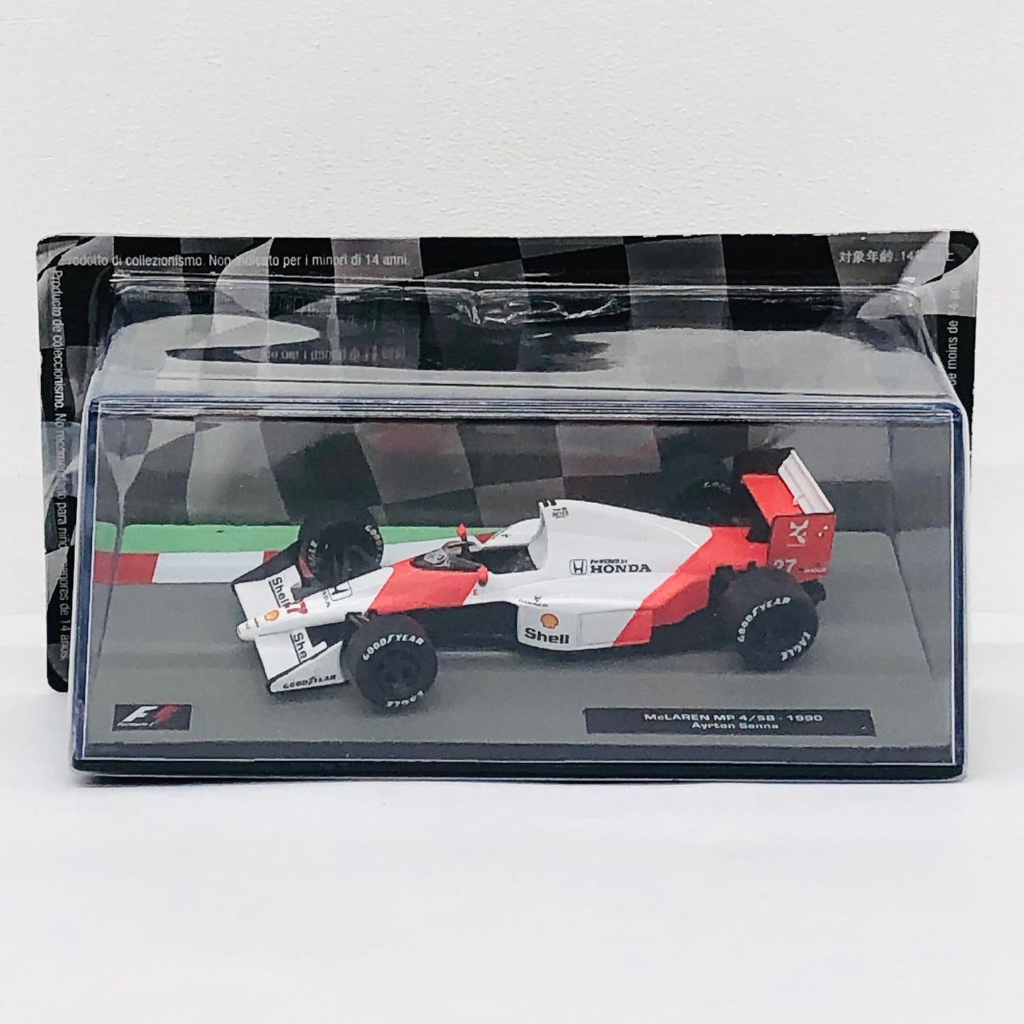 おもちゃ・玩具 [単品] 1/43 マクラーレン MP4/5B 1990 Shell #27(ホワイト×レッド) 「F1マシンコレクション全国版」 第25号同梱品 マクラーレン MP4/5B 1990 Shell #27(ホワイト×レッド) 1/43スケール 第25号同梱品【加古川物流】