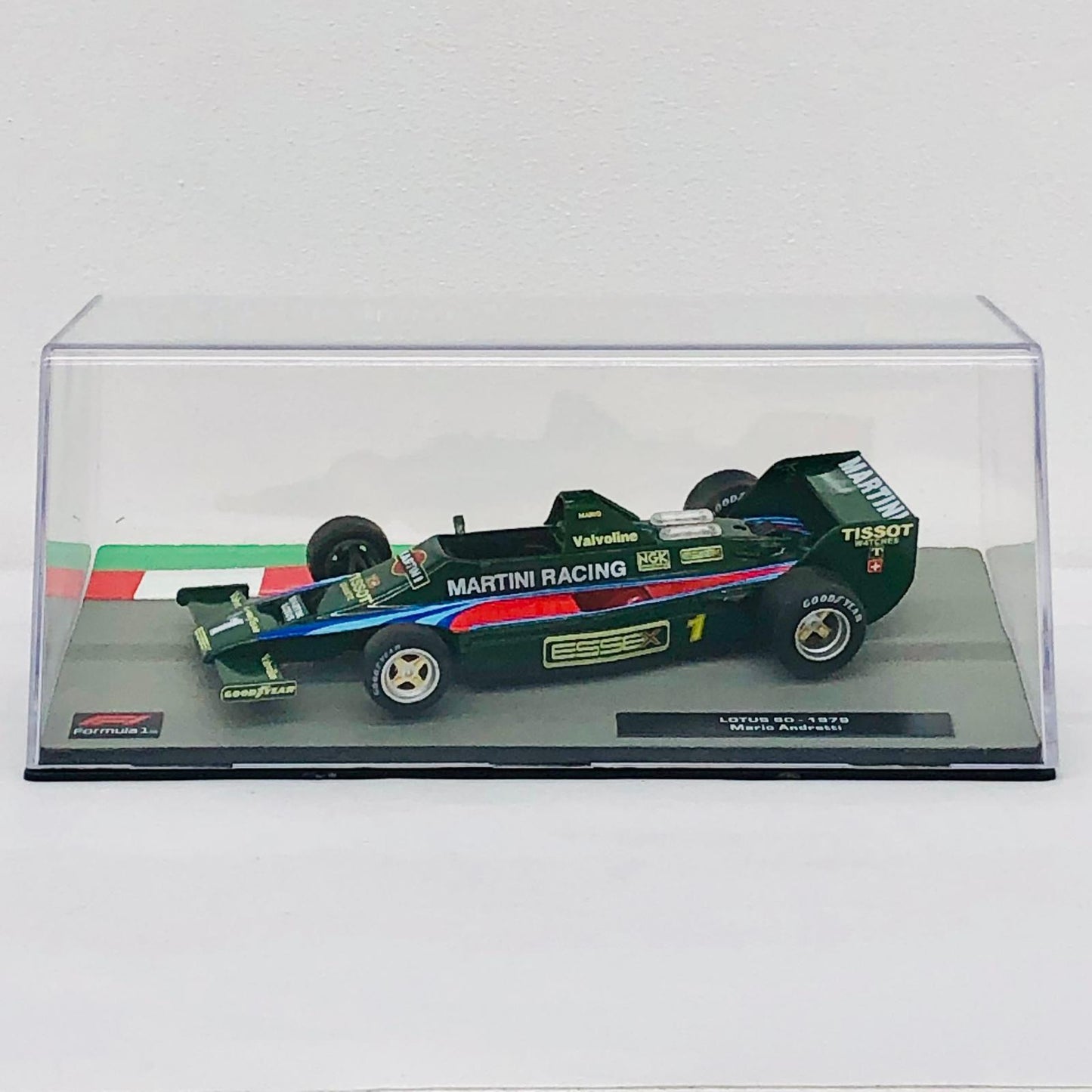 おもちゃ・玩具 [単品] 1/43 LOTUS 80 1979 Mario Andretti MARTINI RACING #1(グリーン×レッド×ブルー) 「F1マシンコレクション全国版」 第106号同梱品 LOTUS 80 1979 MARTINI RACING #1(グリーン×レッド×ブルー) 1/43スケール 第106号同梱品【加古川物流】