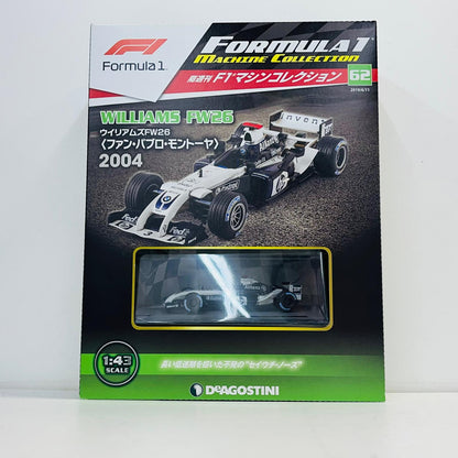 おもちゃ・玩具 [単品] 1/43 WILLIAMS FW26 2004 hp #3(ホワイト×ネイビー) 「F1マシンコレクション全国版 第62号」 同梱品 WILLIAMS FW26 2004 hp #3(ホワイト×ネイビー) 1/43スケール 第62号同梱品【加古川物流】