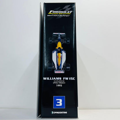 おもちゃ・玩具 [単品] 1/43 WILLIAMS FW15C-1993 Alain Prost elf #2(ネイビー×ホワイト×イエロー) 「F1マシンコレクション全国版」 第3号同梱品 WILLIAMS FW15C-1993 Alain Prost elf #2 1/43スケール 第3号同梱品【加古川物流】