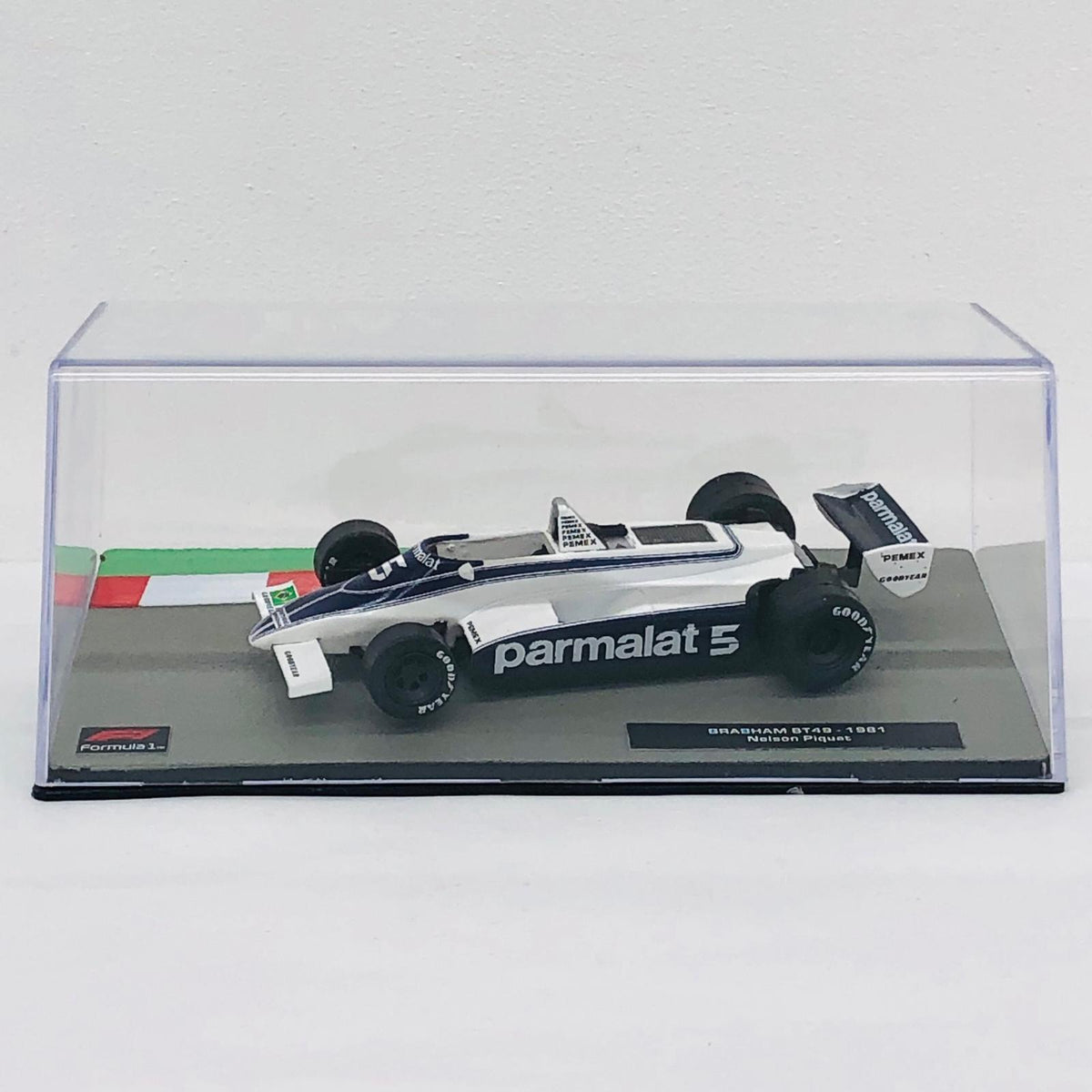おもちゃ・玩具 [単品] 1/43 BRABHAM BT49 1981 parmalat #5(ホワイト×ネイビー) 「F1マシンコレクション全国版 第50号」 同梱品 BRABHAM BT49 1981 parmalat #5 1/43スケール 第50号同梱品【加古川物流】