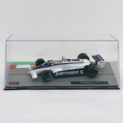 おもちゃ・玩具 [単品] 1/43 BRABHAM BT49 1981 parmalat #5(ホワイト×ネイビー) 「F1マシンコレクション全国版 第50号」 同梱品 BRABHAM BT49 1981 parmalat #5 1/43スケール 第50号同梱品【加古川物流】
