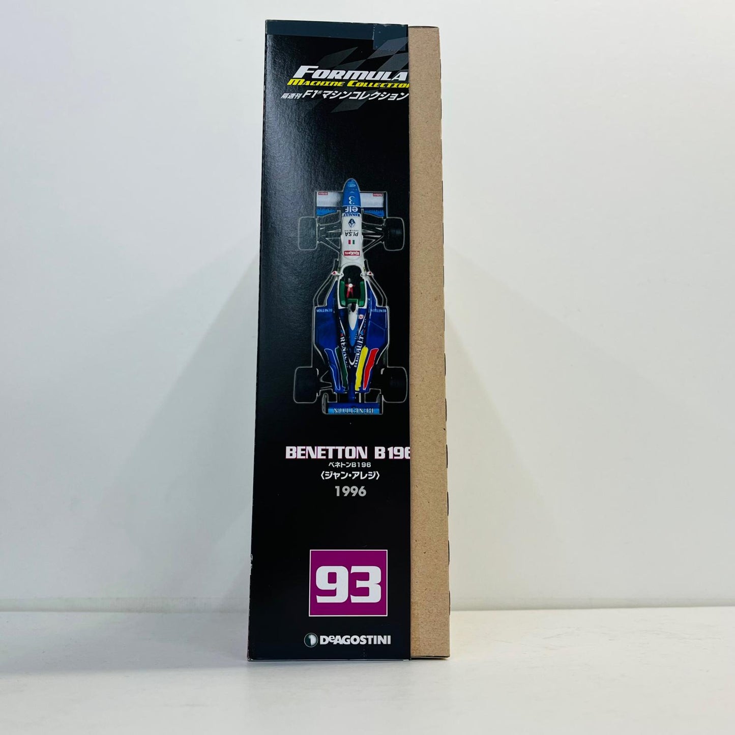 おもちゃ・玩具 [単品] 1/43 BENETTON B196 1996 elf #3(ホワイト×ブルー×グリーン) 「F1マシンコレクション全国版 第93号」 同梱品 BENETTON B196 1996 elf #3 1/43スケール 第93号同梱品【加古川物流】