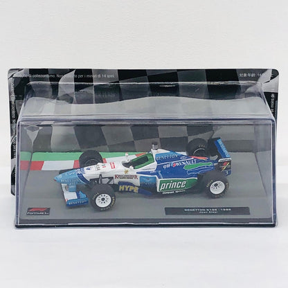 おもちゃ・玩具 [単品] 1/43 BENETTON B196 1996 elf #3(ホワイト×ブルー×グリーン) 「F1マシンコレクション全国版 第93号」 同梱品 BENETTON B196 1996 elf #3 1/43スケール 第93号同梱品【加古川物流】