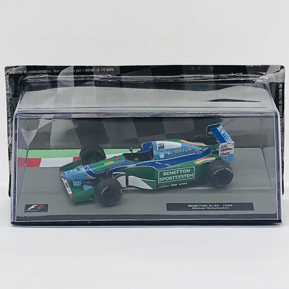 おもちゃ・玩具 [単品] 1/43 BENETTON B194-1994 elf #5(グリーン×ブルー×ライトブルー) 「F1マシンコレクション全国版 4」 同梱品 BENETTON B194-1994 elf #5 1/43スケール 第4号同梱品【加古川物流】