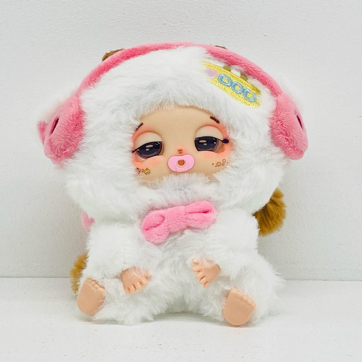 ぬいぐるみ 羊「Sleepy baby DouDou ラッキーデリバリーシリー 羊 Sleepy baby DouDou ラッキーデリバリーシリーズ ぬいぐるみキーホルダー【加古川物流】