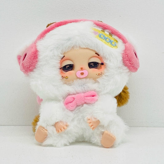 ぬいぐるみ 羊「Sleepy baby DouDou ラッキーデリバリーシリー 羊 Sleepy baby DouDou ラッキーデリバリーシリーズ ぬいぐるみキーホルダー【加古川物流】