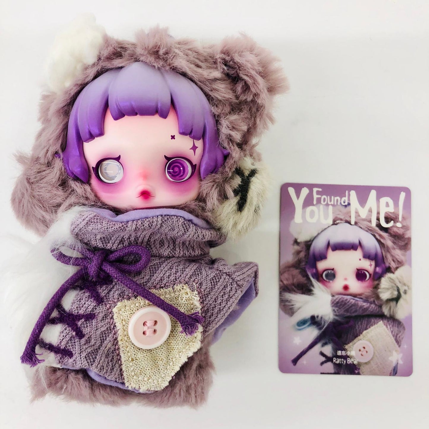 ぬいぐるみ Ratty Bear「SKULLPANDA You Found Me! シリーズ ぬいぐるみペンダント」 Ratty Bear SKULLPANDA You Found Me! シリーズ ぬいぐるみペンダント【加古川物流】