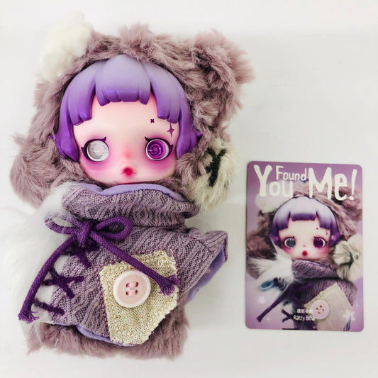 ぬいぐるみ Ratty Bear「SKULLPANDA You Found Me! シリーズ ぬいぐるみペンダント」 Ratty Bear SKULLPANDA You Found Me! シリーズ ぬいぐるみペンダント【加古川物流】