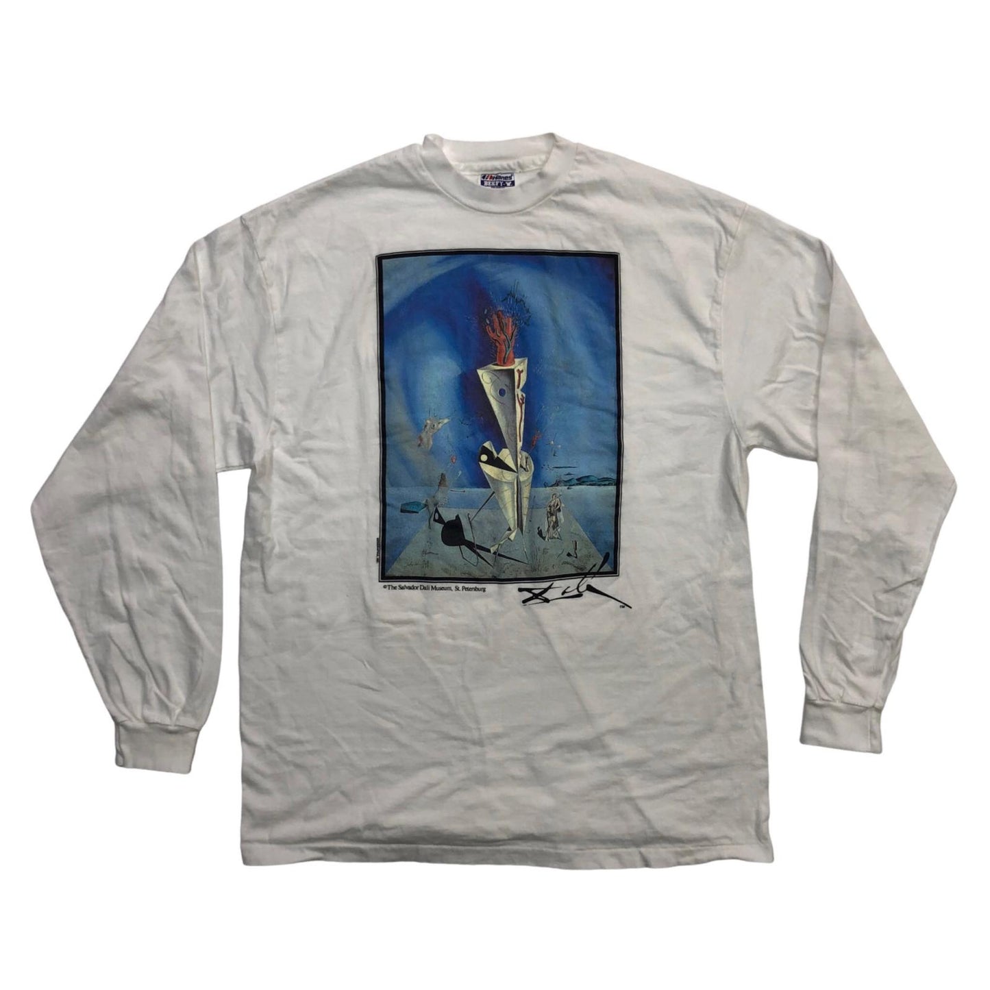 サルバトーレ ダリ 長袖Ｔシャツ 90'S ホワイト【瀬戸大橋店】