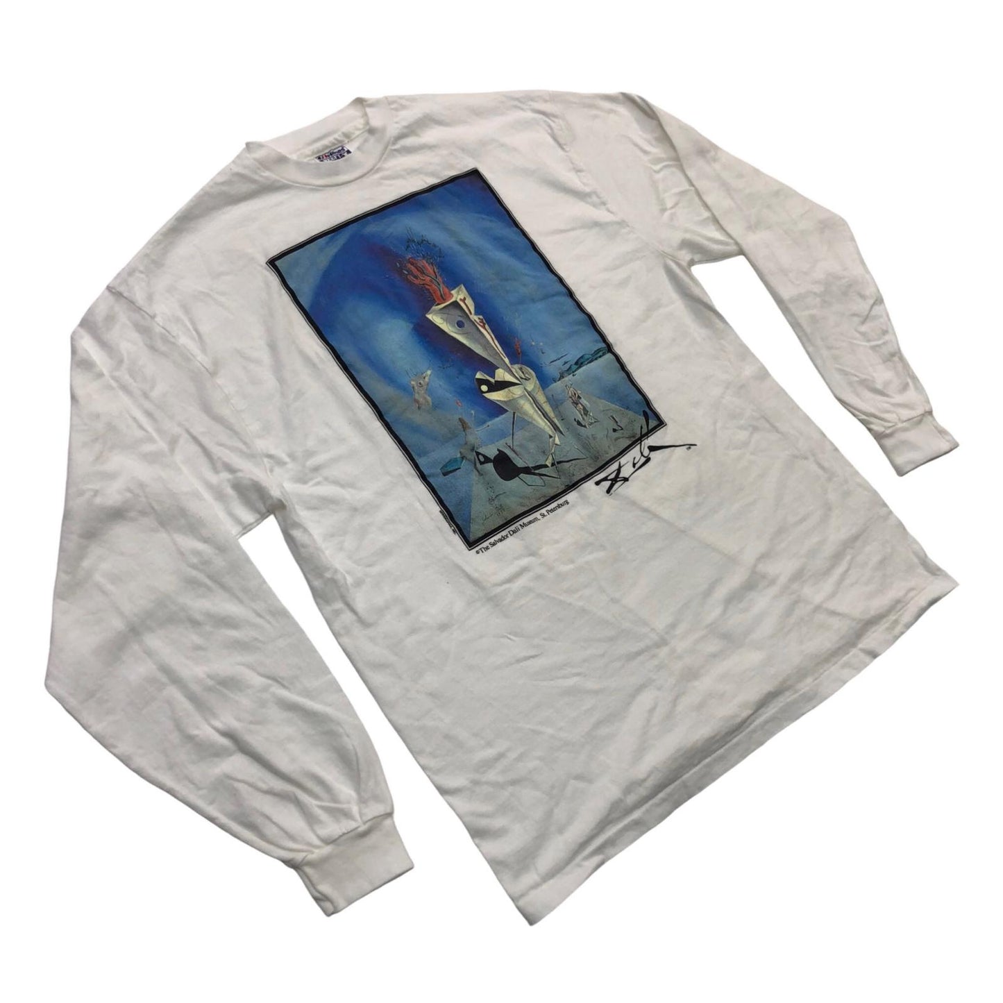 サルバトーレ ダリ 長袖Ｔシャツ 90'S ホワイト【瀬戸大橋店】