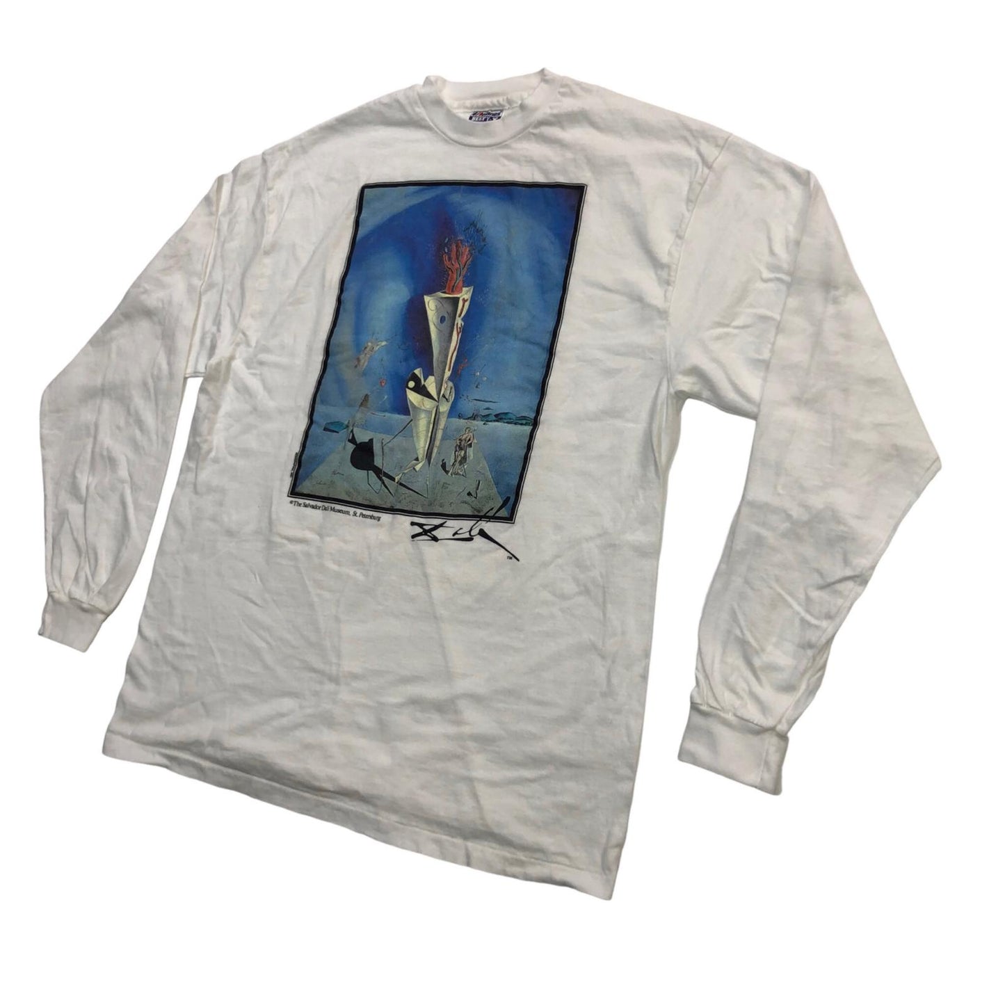 サルバトーレ ダリ 長袖Ｔシャツ 90'S ホワイト【瀬戸大橋店】