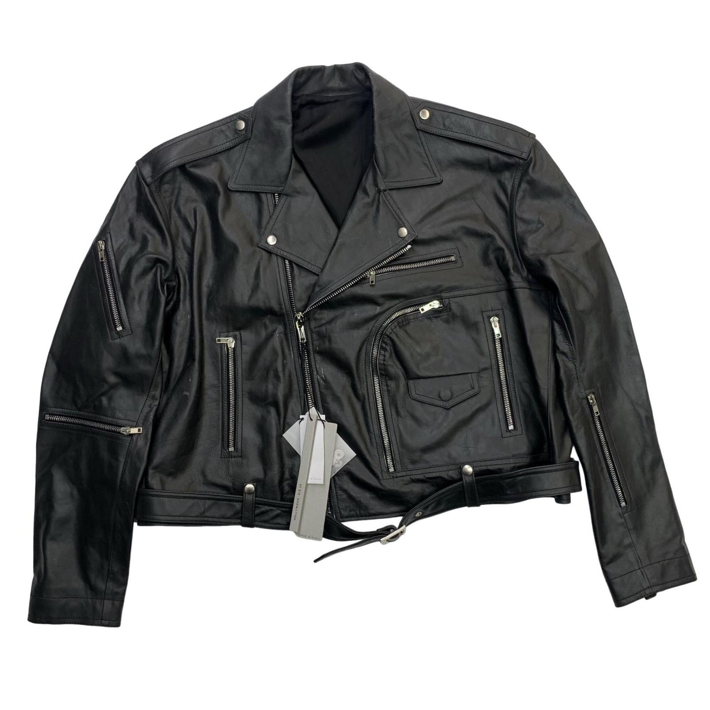 Rick Owens | リックオウエンス Cropped Jumbo Bauhaus Stooges ライダースジャケット ブラック【瀬戸大橋店】
