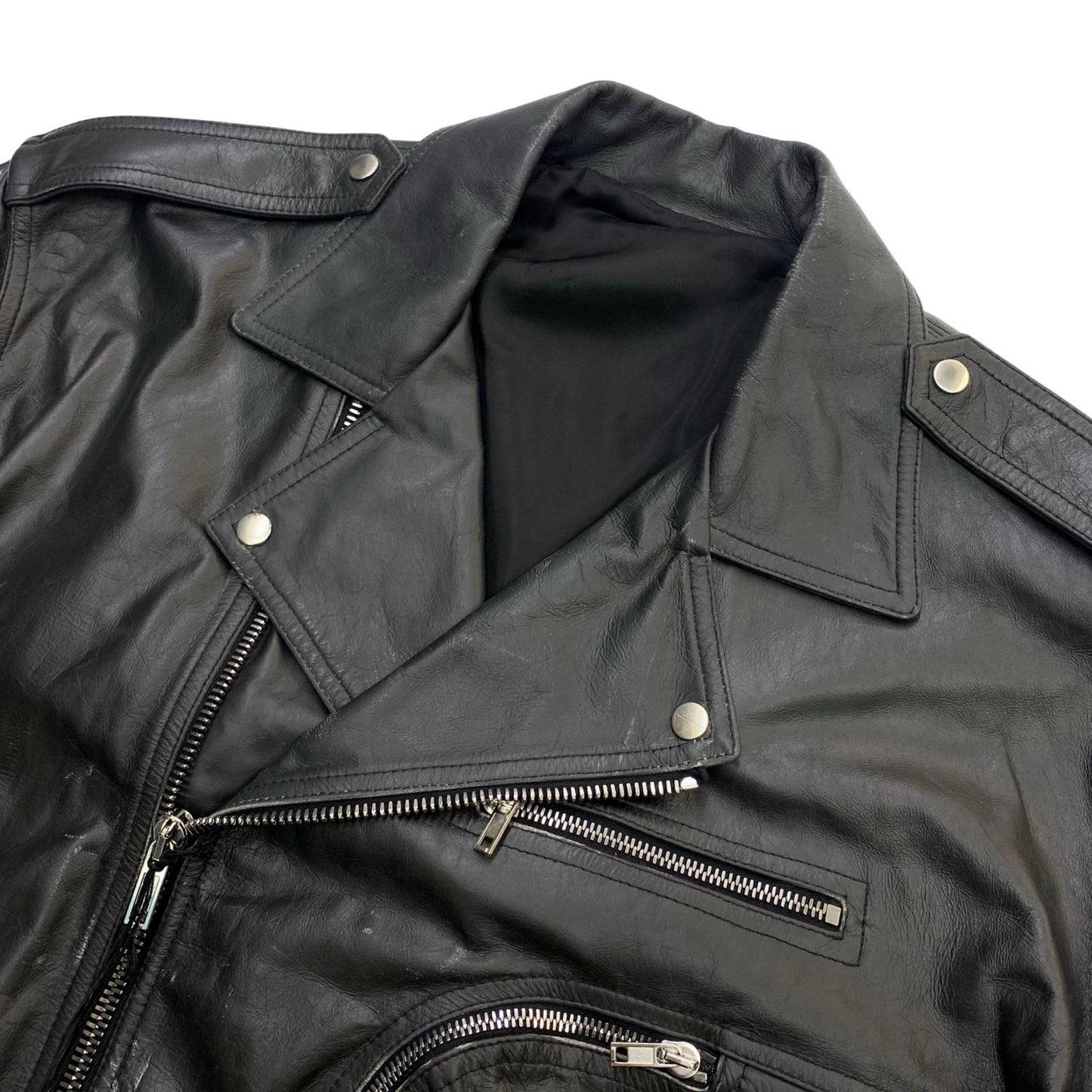 Rick Owens | リックオウエンス Cropped Jumbo Bauhaus Stooges ライダースジャケット ブラック【瀬戸大橋店】