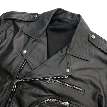 Rick Owens | リックオウエンス Cropped Jumbo Bauhaus Stooges ライダースジャケット ブラック【瀬戸大橋店】