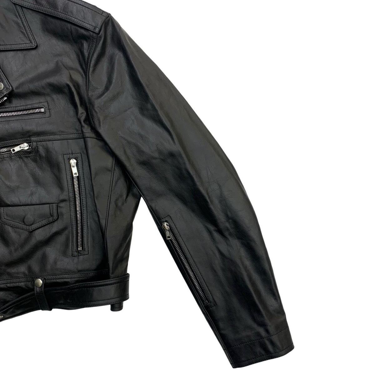 Rick Owens | リックオウエンス Cropped Jumbo Bauhaus Stooges ライダースジャケット ブラック【瀬戸大橋店】