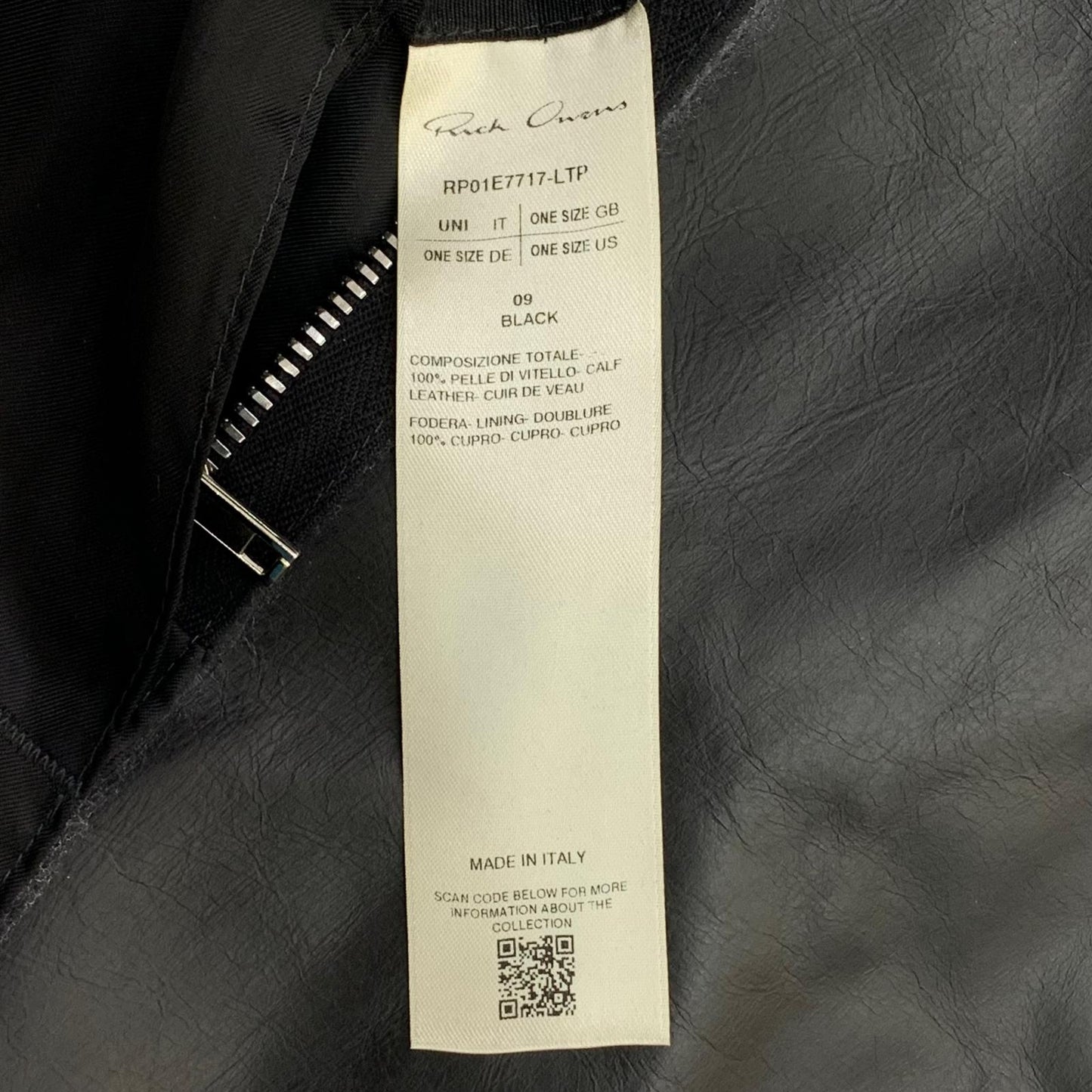 Rick Owens | リックオウエンス Cropped Jumbo Bauhaus Stooges ライダースジャケット ブラック【瀬戸大橋店】