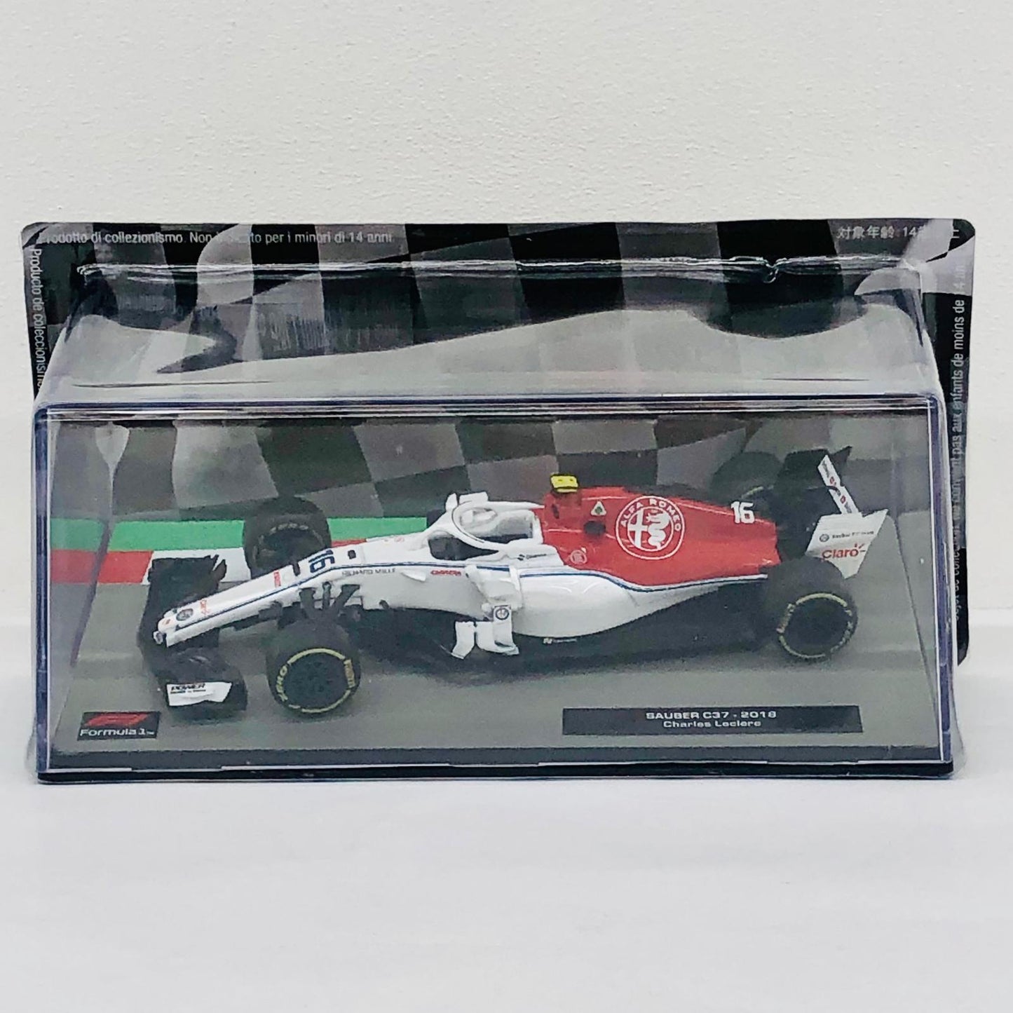 おもちゃ・玩具 [単品] SAUBER C37 2018 #16(ホワイト×レッド) 「F1マシンコレクション全国版 124」 同梱品 SAUBER C37 2018 #16 1/43スケール 124【加古川物流】