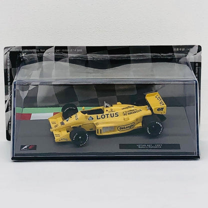 おもちゃ・玩具 [単品] 1/43 LOTUS 99T 1987 DeLonghi #11(イエロー) 「F1マシンコレクション全国版」 第2号付録 LOTUS 99T 1987 #11 1/43スケール 2【加古川物流】