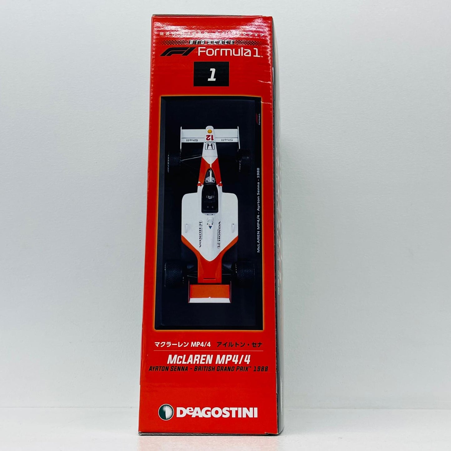 おもちゃ・玩具 [単品] 1/24 McLAREN MP4/4 1988 Shell #12(ホワイト×レッド) 「隔週刊 ビッグスケールF1コレクション 全国版 1 創刊号」 同梱品 McLAREN MP4/4 1988 Shell 1/24スケール【加古川物流】