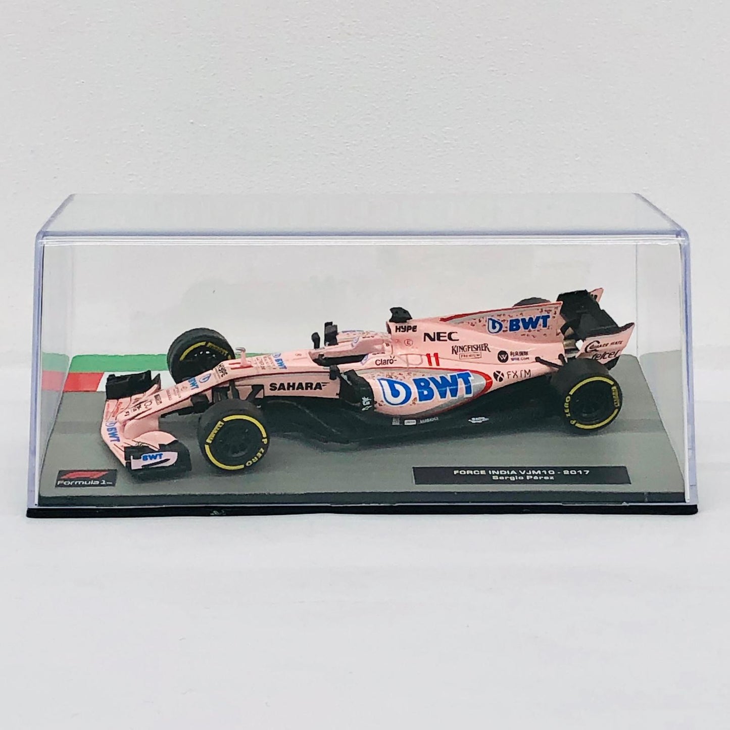 おもちゃ・玩具 [単品] 1/43 FORCE INDIA VJM10 2017 #11 セルジオ・ペレス(ピンク×ブルー×レッド) 「F1マシンコレクション全国版 129」 同梱品 FORCE INDIA VJM10 2017 #11 1/43スケール 129【加古川物流】