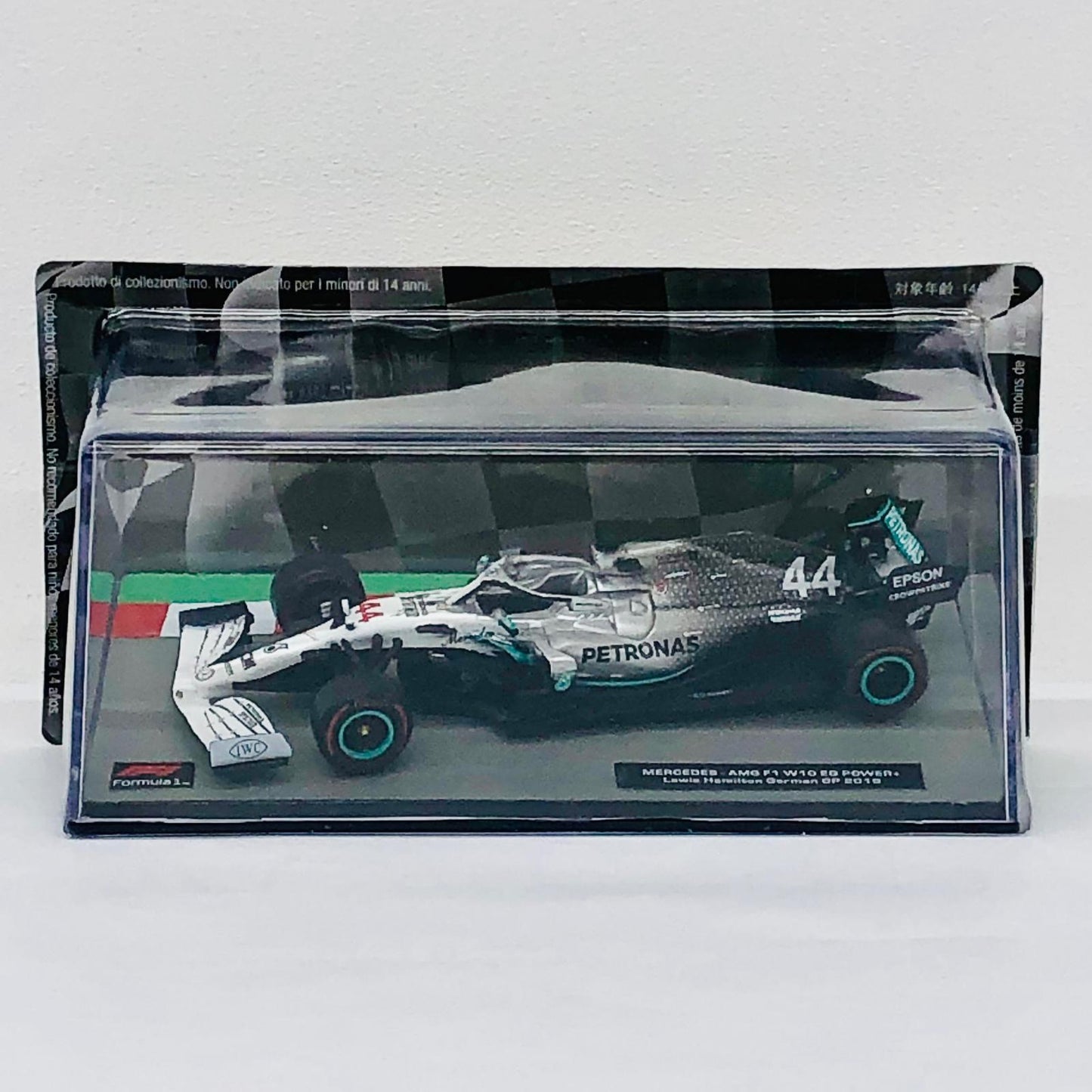 おもちゃ・玩具 [単品] 1/43 MERCEDES-AMG F1 W10 EQ POWER+ Lewis Hamilton German GP 2019 #44(シルバー×グリーン) 「F1マシンコレクション全国版 120」 同梱品 MERCEDES-AMG F1 W10 EQ POWER+ German GP 2019 #44 1/43スケール 120【加古川物流】