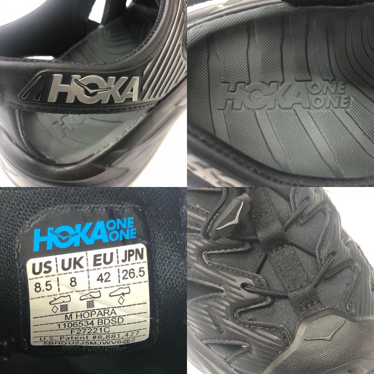 HOKA ONEONE | ホカオネオネ HOPARA スニーカー ブラック 26.5cm【瀬戸大橋店】
