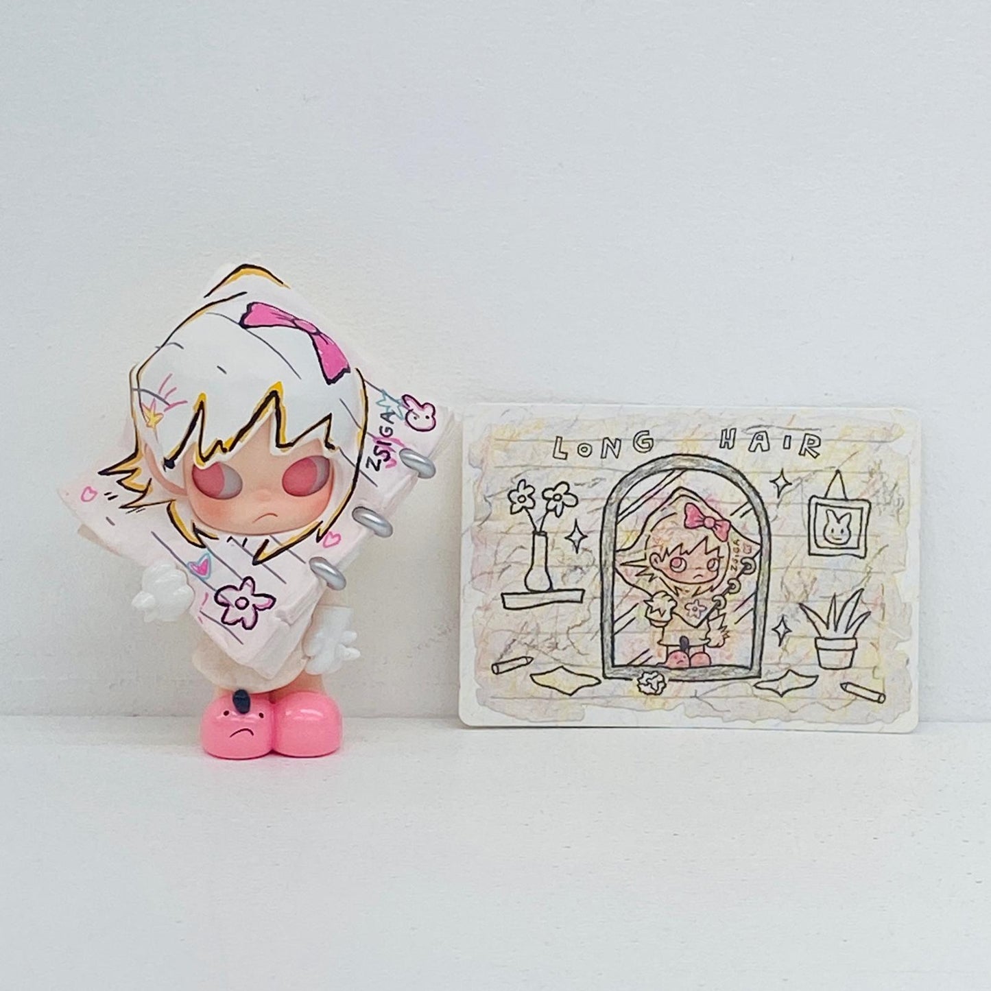 フィギュア LONG HAIR 「POPMART Zsiga Under the Sun シリーズ」 LONG HAIR Zsiga Under the Sun シリーズ【フィギュア】【加古川物流】