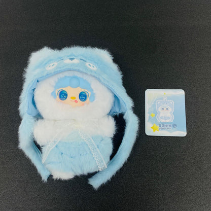 ぬいぐるみ Snowball Bear オーロラ目「Yooki 小熊 冬眠計画 ぬいぐるみペンダント」 Snowball Bear オーロラ目 Yooki 小熊 冬眠計画 ぬいぐるみペンダント【加古川物流】