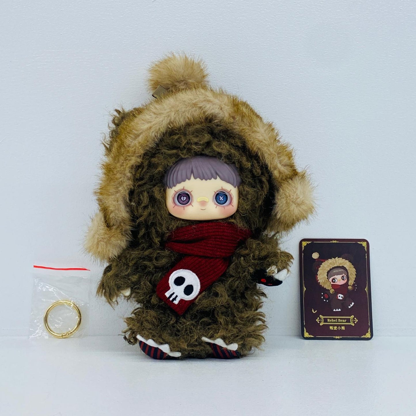 ぬいぐるみ Rebel Bear「TOPTOY MayMei Winter Weirdness シリーズ ぬいぐるみペンダント」 Rebel Bear MayMei Winter Weirdness シリーズ ぬいぐるみペンダント【加古川物流】