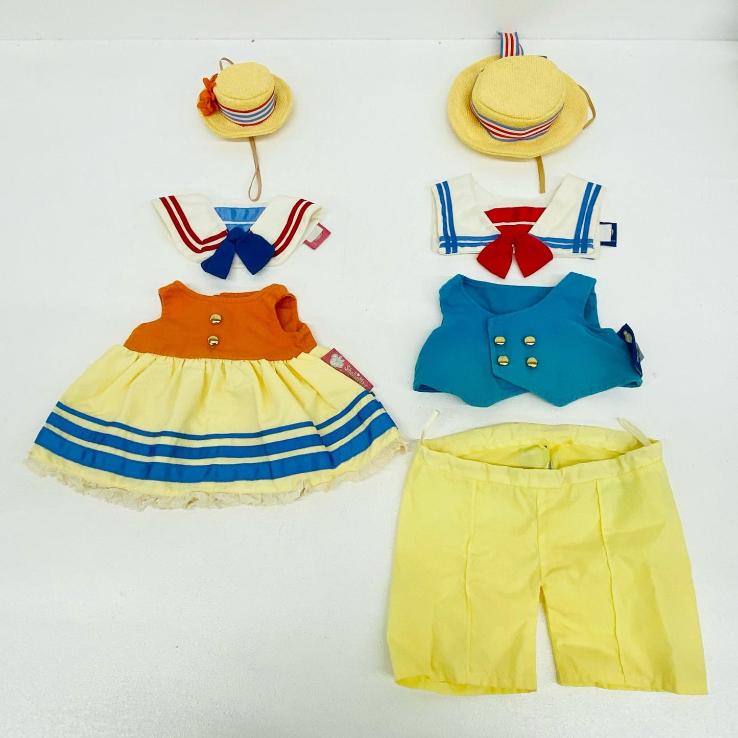 ぬいぐるみ ダッフィー&シェリーメイ 2010年 サマーセーラー コスチュームセット(ぬいぐるみ用衣装) 2種セット 東京ディズニーシー限定 ダッフィー&シェリーメイ 2010年 サマーセーラー コスチュームセット【加古川物流】