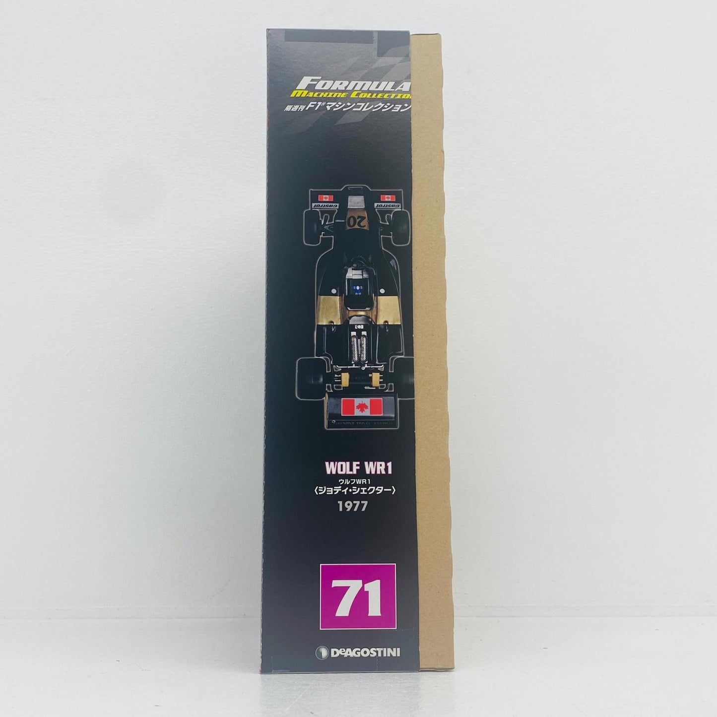 おもちゃ・玩具 [単品] 1/43 WOLF WR1 1977 Judy Scheckter #20(ブラック×ゴールド) 「F1マシンコレクション全国版 71」 同梱品 WOLF WR1 1977 Judy Scheckter 1/43スケール【加古川物流】