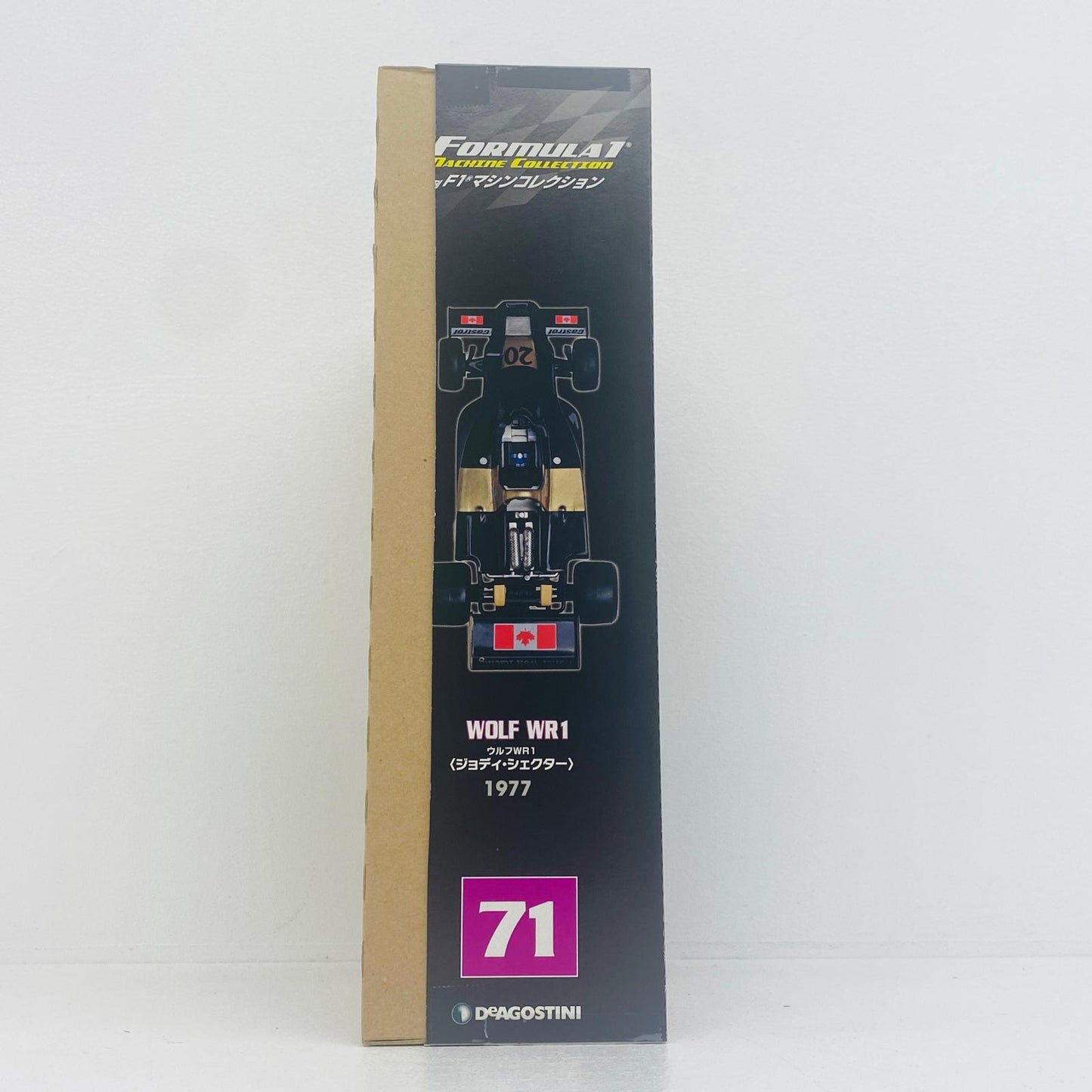 おもちゃ・玩具 [単品] 1/43 WOLF WR1 1977 Judy Scheckter #20(ブラック×ゴールド) 「F1マシンコレクション全国版 71」 同梱品 WOLF WR1 1977 Judy Scheckter 1/43スケール【加古川物流】