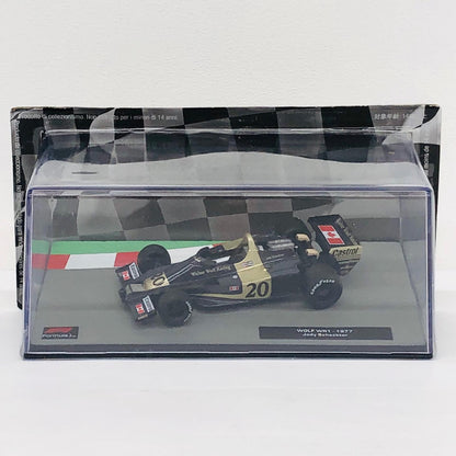 おもちゃ・玩具 [単品] 1/43 WOLF WR1 1977 Judy Scheckter #20(ブラック×ゴールド) 「F1マシンコレクション全国版 71」 同梱品 WOLF WR1 1977 Judy Scheckter 1/43スケール【加古川物流】