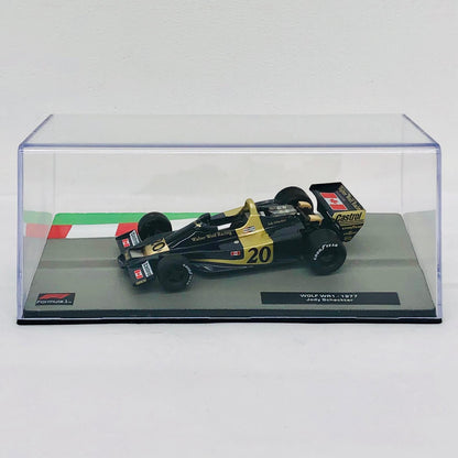 おもちゃ・玩具 [単品] 1/43 WOLF WR1 1977 Judy Scheckter #20(ブラック×ゴールド) 「F1マシンコレクション全国版 71」 同梱品 WOLF WR1 1977 Judy Scheckter 1/43スケール【加古川物流】