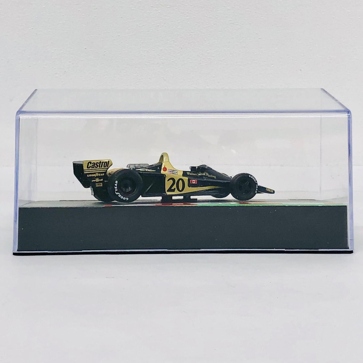 おもちゃ・玩具 [単品] 1/43 WOLF WR1 1977 Judy Scheckter #20(ブラック×ゴールド) 「F1マシンコレクション全国版 71」 同梱品 WOLF WR1 1977 Judy Scheckter 1/43スケール【加古川物流】