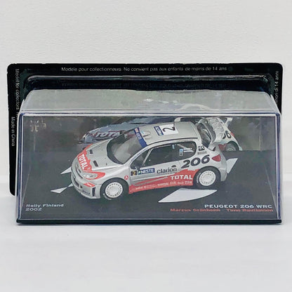 おもちゃ・玩具 [単品] 1/43 Peugeot 206 WRC プジョー シルバー「ラリーカーコレクション」 8号同梱品 Peugeot 206 WRC プジョー 1/43スケール【加古川物流】