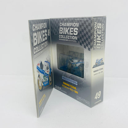 おもちゃ・玩具 [単品] 1/24 YAMAHA TZ250L 1984 #2(ホワイト×ライトブルー×グリーン) 「隔週刊チャンピオン・バイク・コレクション No.49」 同梱品 YAMAHA TZ250L 1984 1/24スケール【加古川物流】