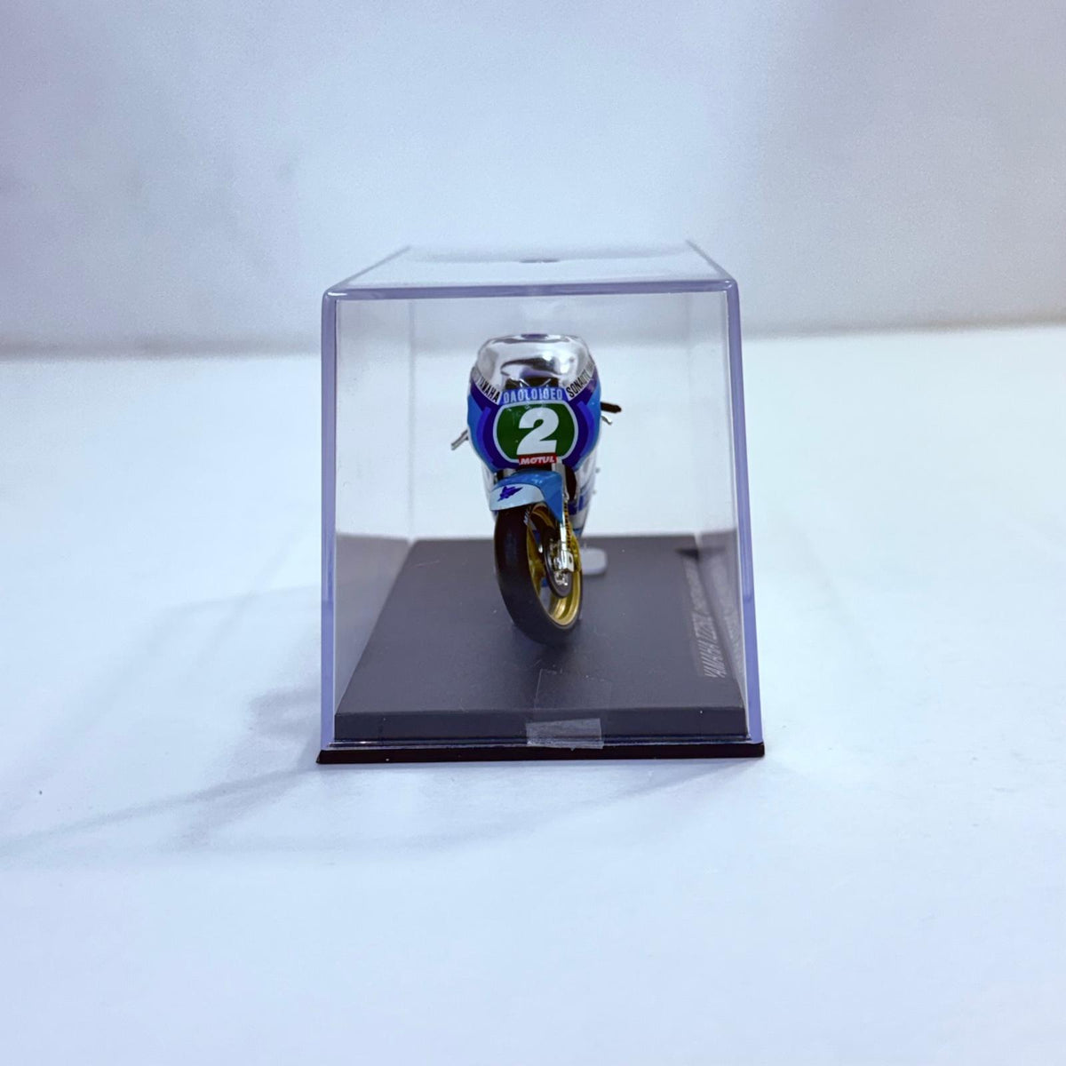 おもちゃ・玩具 [単品] 1/24 YAMAHA TZ250L 1984 #2(ホワイト×ライトブルー×グリーン) 「隔週刊チャンピオン・バイク・コレクション No.49」 同梱品 YAMAHA TZ250L 1984 1/24スケール【加古川物流】