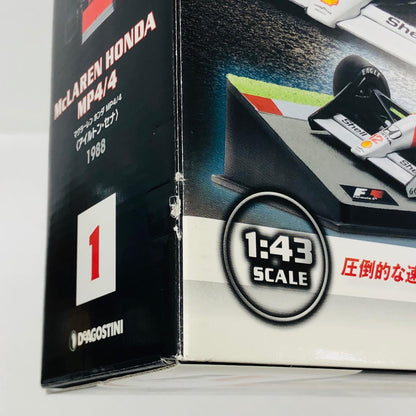 おもちゃ・玩具 [単品] McLAREN MP 4/4 1988 Ayrton Senna #12(レッド×ホワイト) 「F1マシンコレクション全国版」 第1号同梱品 McLAREN MP 4/4 1988 Ayrton Senna 1/43スケール【加古川物流】