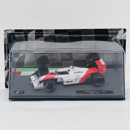 おもちゃ・玩具 [単品] McLAREN MP 4/4 1988 Ayrton Senna #12(レッド×ホワイト) 「F1マシンコレクション全国版」 第1号同梱品 McLAREN MP 4/4 1988 Ayrton Senna 1/43スケール【加古川物流】