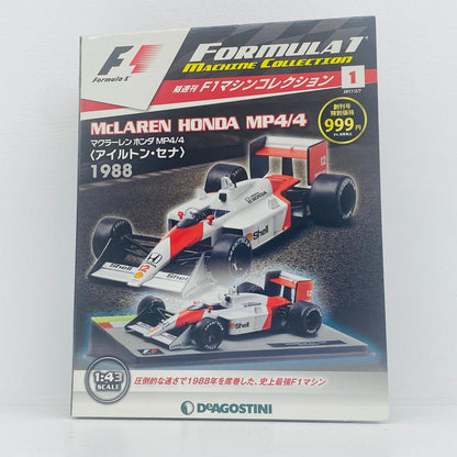 おもちゃ・玩具 [単品] McLAREN MP 4/4 1988 Ayrton Senna #12(レッド×ホワイト) 「F1マシンコレクション全国版」 第1号同梱品 McLAREN MP 4/4 1988 Ayrton Senna 1/43スケール【加古川物流】