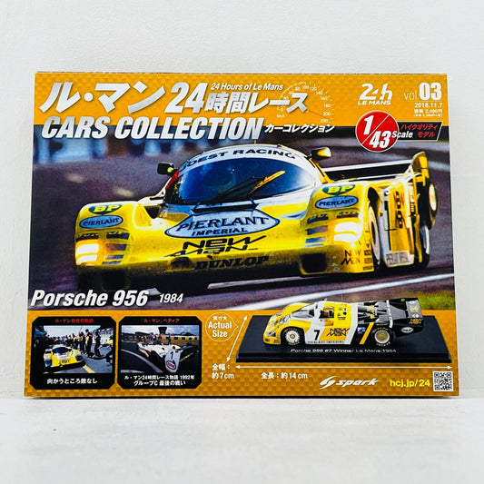 おもちゃ・玩具 [単品] 1/43 Porsche 956 Winner Le Mans 1984 #7(イエロー×ブラック×ホワイト) 「ル・マン24時間レースカーコレクション 3」 同梱品 Porsche 956 Winner Le Mans 1984 1/43スケール【加古川物流】