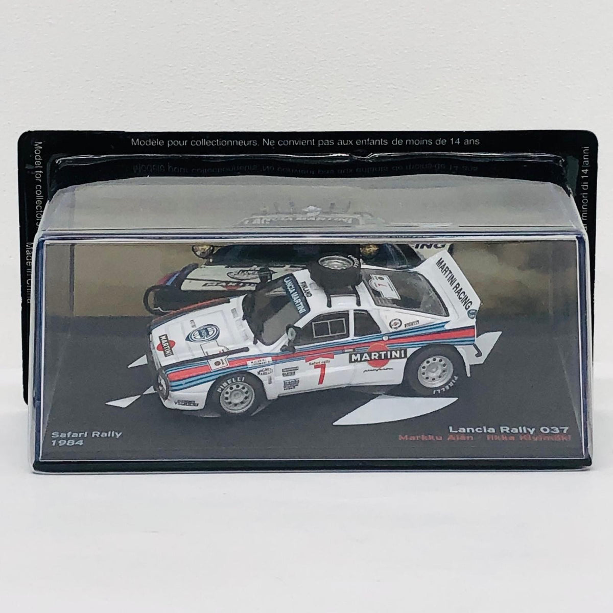 おもちゃ・玩具 [単品] 1/43 Lancia Rally 037 Safari Rally 1984 MARTINI #7(ホワイト×レッド×ブルー) 「ラリーカーコレクション」 12号同梱品 Lancia Rally 037 Safari Rally 1984 MARTINI 1/43スケール【加古川物流】