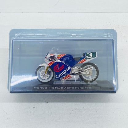 おもちゃ・玩具 [単品] 1/24 HONDA NSR250 #3 SITO PONS 1988(ホワイト×ブルー×レッド) 「隔週刊チャンピオン・バイク・コレクション No.23」 同梱品 HONDA NSR250【加古川物流】