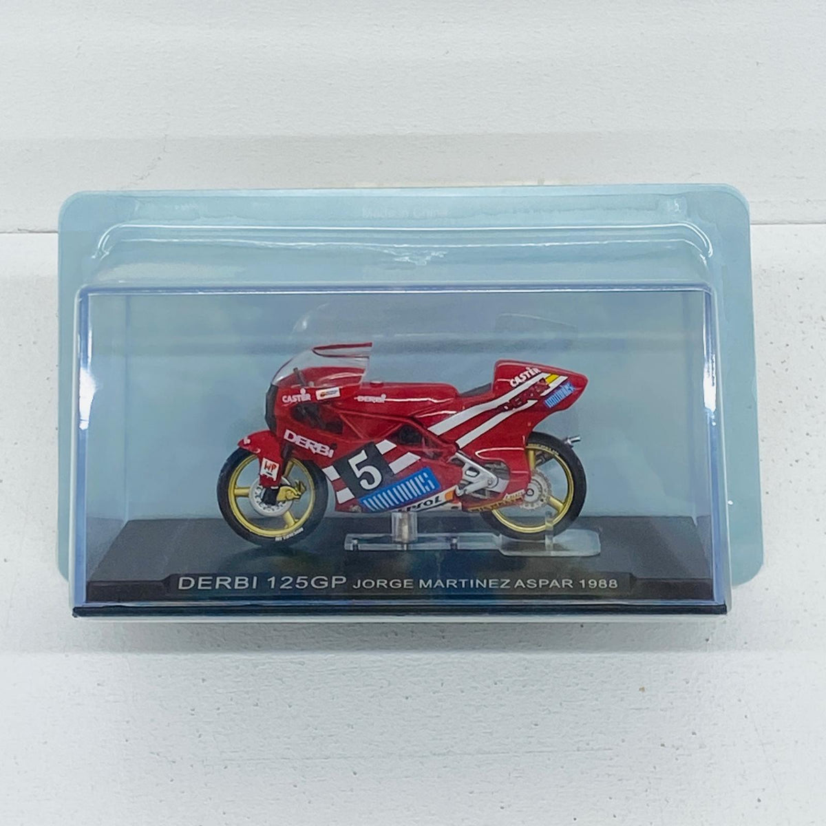 おもちゃ・玩具 [単品] 1/24 DERBI 125GP #5 JORGE MARTINEZ ASPAR 1988(レッド) 「隔週刊チャンピオン・バイク・コレクション No.26」 同梱品 DERBI 125GP【加古川物流】