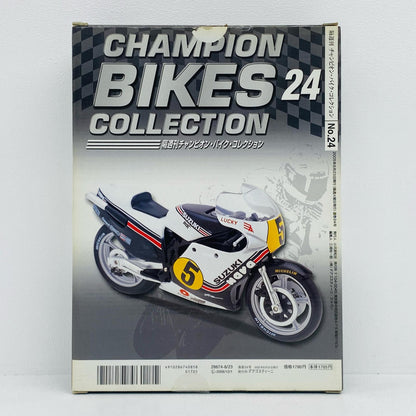 おもちゃ・玩具 [単品] 1/24 SUZUKI RGB500 #5 MARCO LUCCHINELLI(ホワイト×ブラック) 「隔週刊チャンピオン・バイク・コレクション」 同梱品 SUZUKI RGB500【加古川物流】