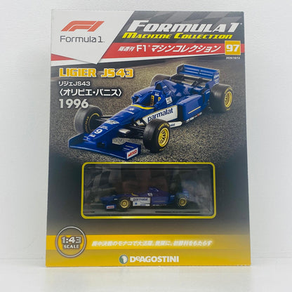 おもちゃ・玩具 [単品] 1/43 LIGIER JS43 1996 Olivier Panis #9(ブルー) 「F1マシンコレクション全国版 97」 同梱品 LIGIER JS43 1996 Olivier Panis 1/43スケール【加古川物流】